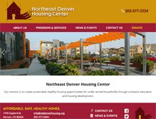 Tablet Screenshot of nedenverhousing.org